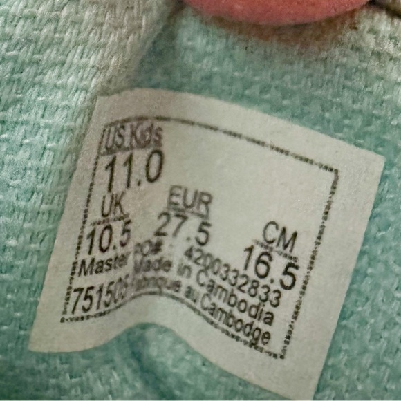 Little Kids Vans Glitter Mint Green Sneakers - Picture 4 of 4